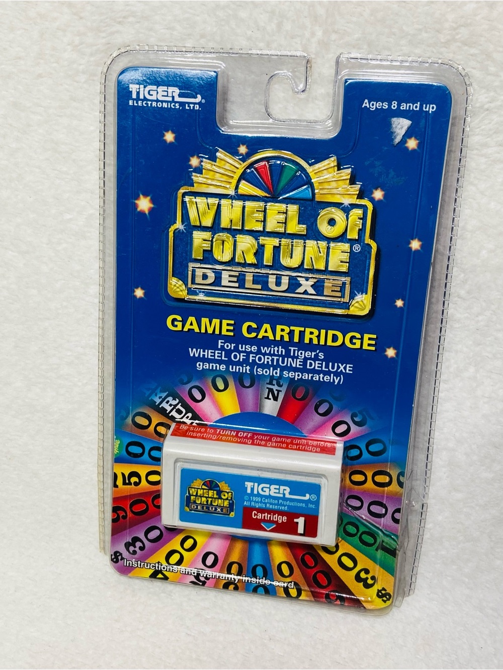 1998 New Hasbro Tiger Wheel of Fortune Deluxe Game Cartridge